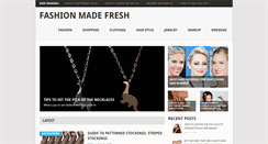 Desktop Screenshot of fashionmadefresh.com